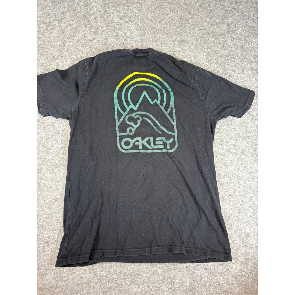Oakley Mountain Sun B1B Shirt Mens Small Black Streetwear Casual Graphic Tee